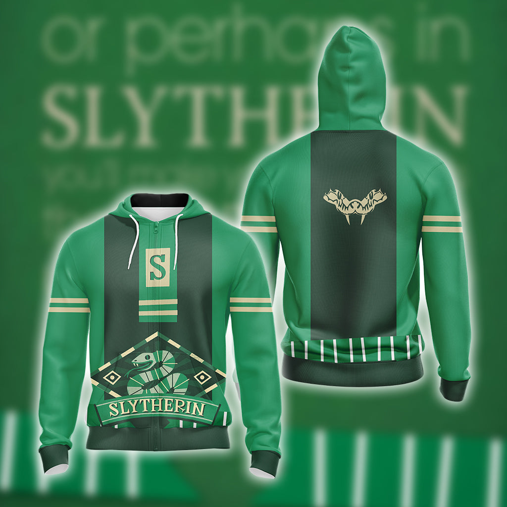 Harry Potter - Cunning Like A Slytherin New Unisex Zip Up Hoodie