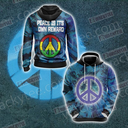 Peace Is It's Own Reward Unisex Zip Up Hoodie 4XL