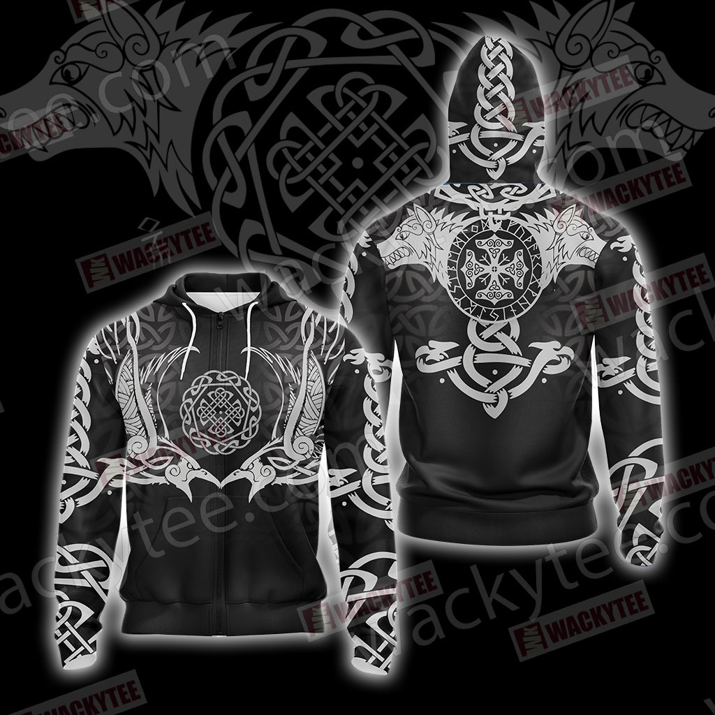 Viking New Collection Unisex Zip Up Hoodie Jacket 4XL