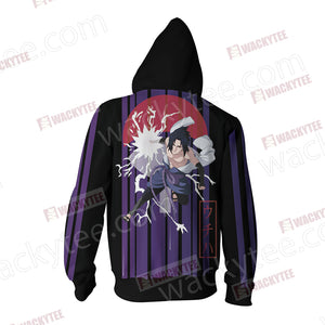 Naruto - Uchiha Sasuke Unisex Zip Up Hoodie Jacket