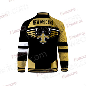 New Orleans Saints Logo Baseball Jacket