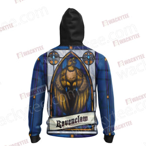 Harry Potter Hogwarts Ravenclaw House New Collection Unisex Zip Up Hoodie