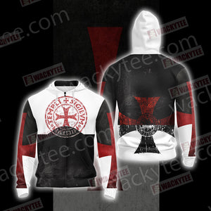 Christian - Knights Templar- Templi Sigilvm Militvm Unisex Zip Up Hoodie Jacket