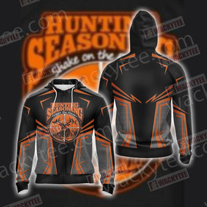 Hunting Seasoning Trigger The FLavor Unisex Zip Up Hoodie Jacket