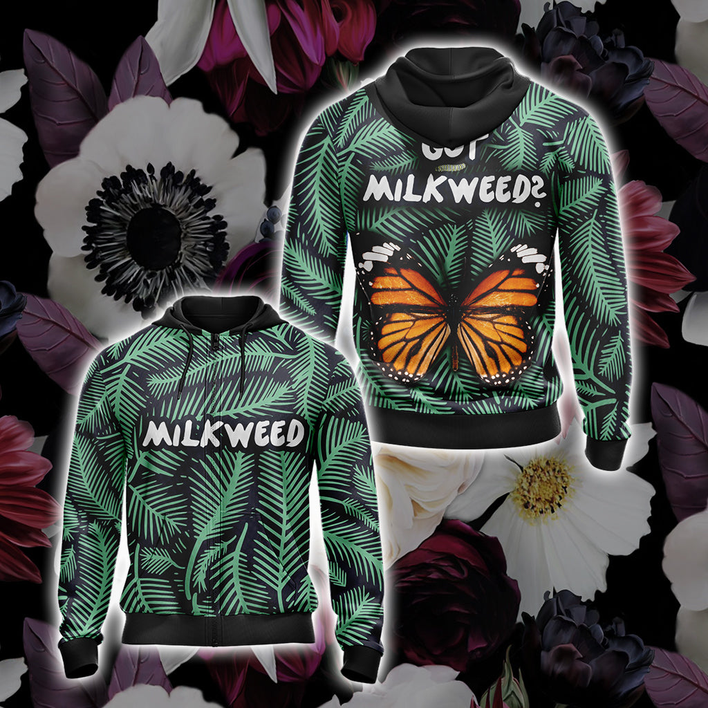 Got Milkweed Unisex Zip Up Hoodie