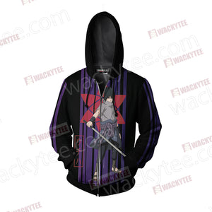 Naruto - Uchiha Sasuke Unisex Zip Up Hoodie Jacket