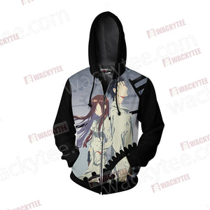 Steins;Gate - Okabe & Kurisu Unisex Zip Up Hoodie Jacket