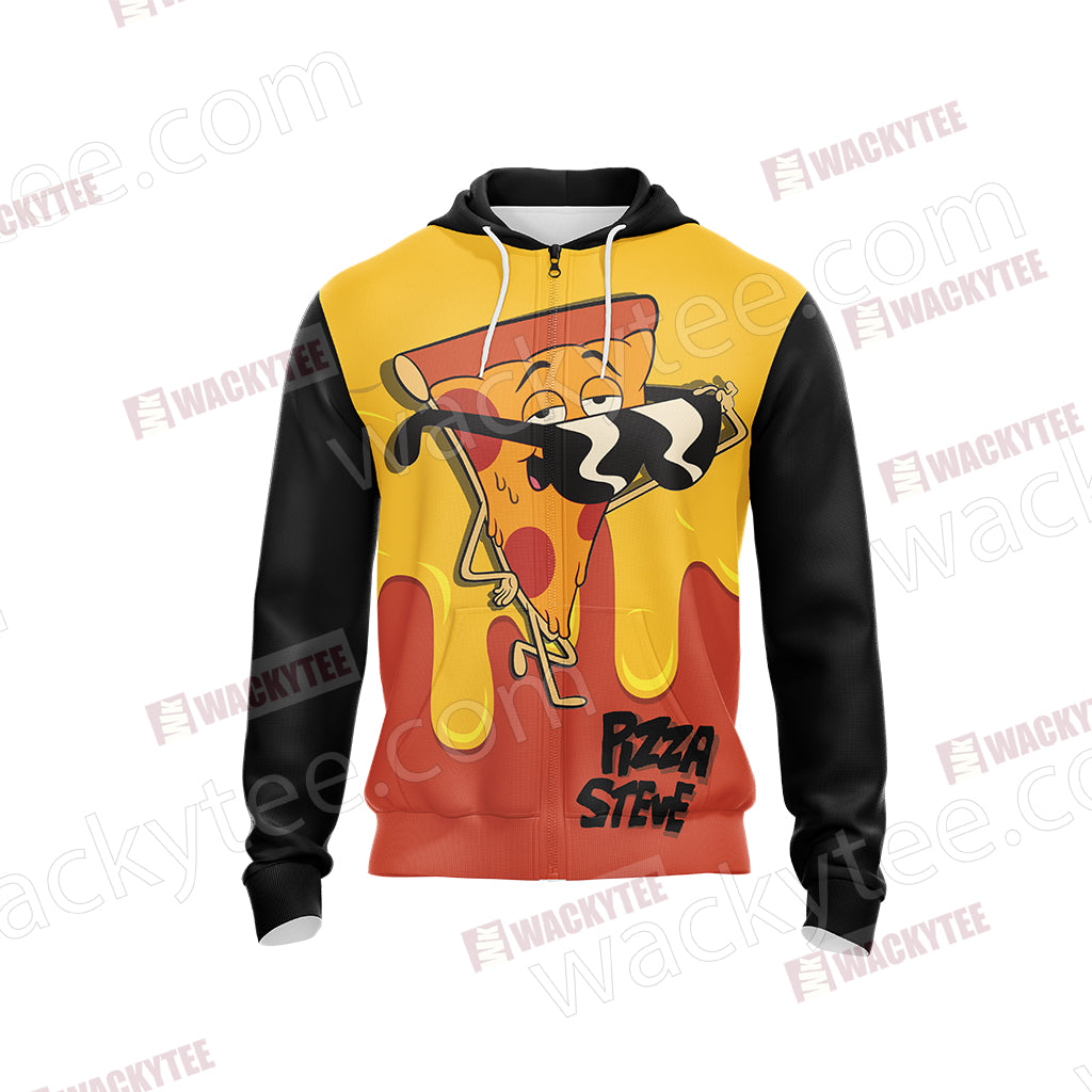 Pizza Slice Of Life Unisex Zip Up Hoodie Jacket