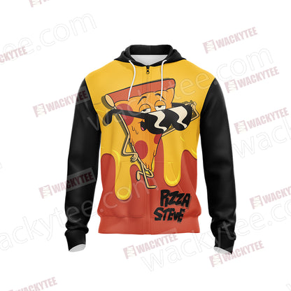 Pizza Slice Of Life Unisex Zip Up Hoodie Jacket
