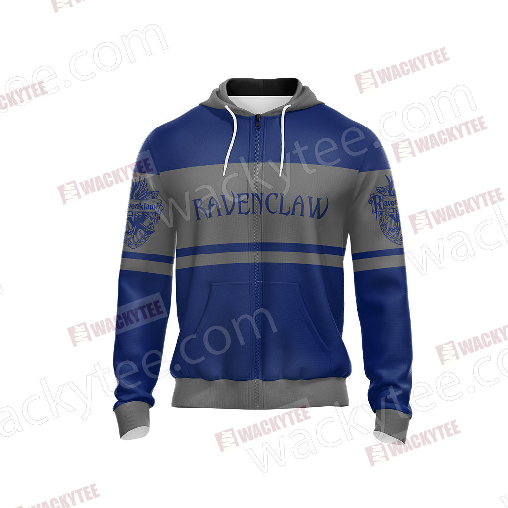 Harry Potter - Ravenclaw House Wacky New Style Unisex 3D Zip Up Hoodie