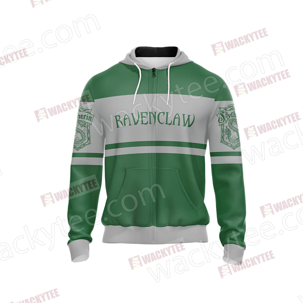 Harry Potter - Slytherin House Wacky New Style Unisex 3D Zip Up Hoodie