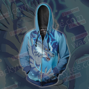 Digimon Garurumon Zip Up Hoodie Jacket
