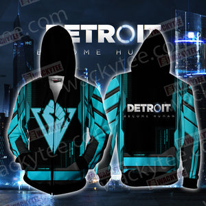 Detroit: Become Human Unisex Zip Up Hoodie Jacket