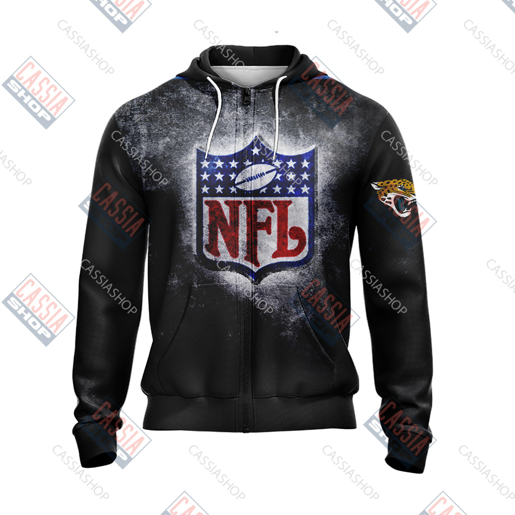 NFL Football USA Unisex Zip Up Hoodie