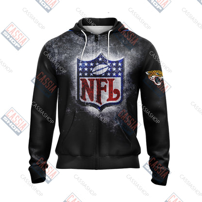 NFL Football USA Unisex Zip Up Hoodie