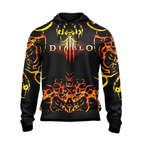 Diablo III - Class Crests Unisex Zip Up Hoodie