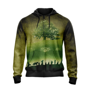 Lord Of The Ring - Not all those who wander are lost Unisex Zip Up Hoodie