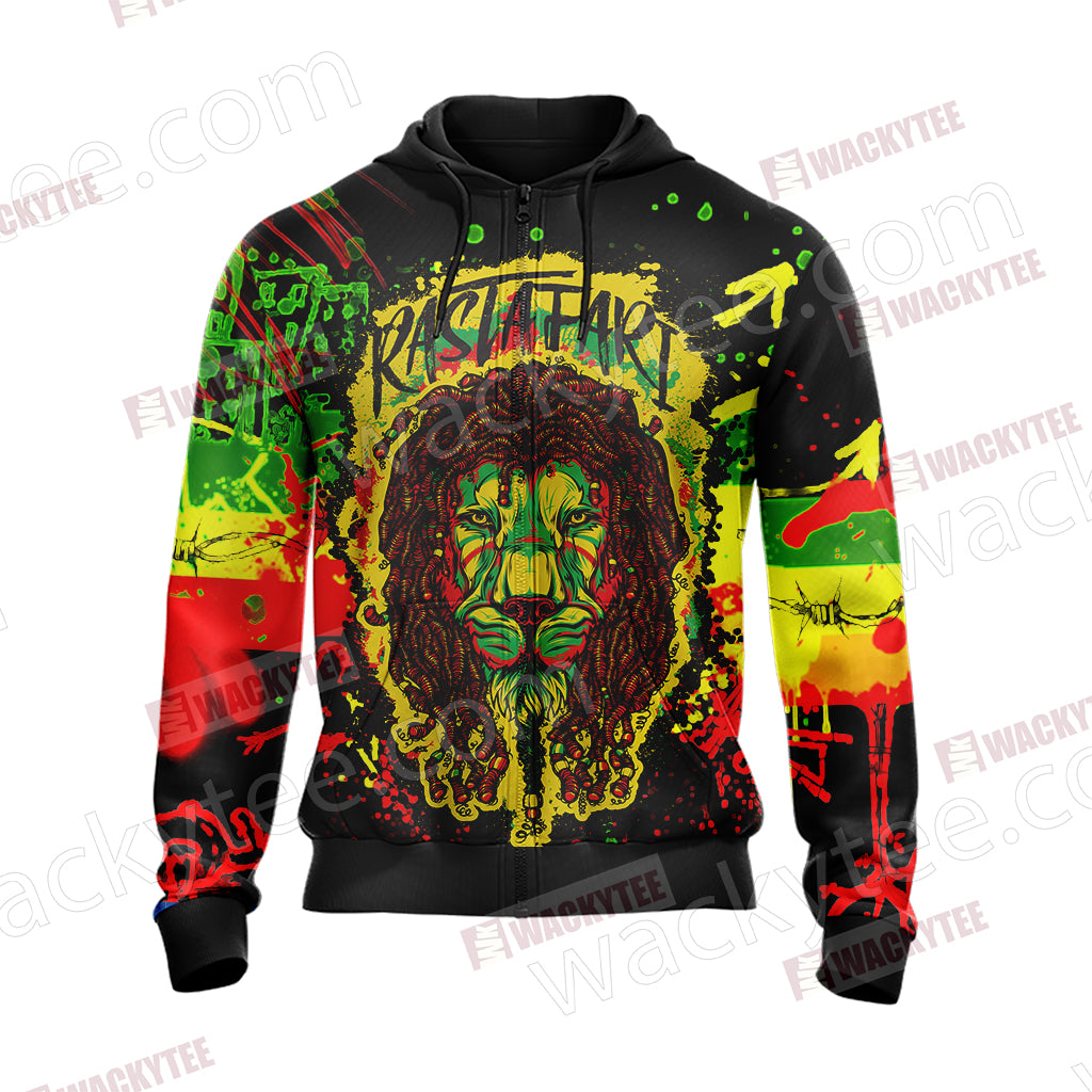 Bob Marley - Rastafari Unisex Zip Up Hoodie