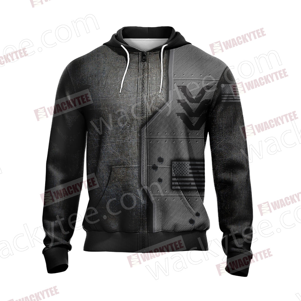 My Gun Is Not A Threat Unless You Are Unisex Zip Up Hoodie