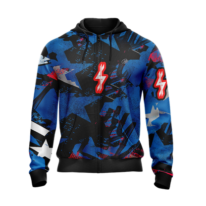 StuntBike Doing Stunt Woah Is Risky But It's Something I Enjoy Unisex Zip Up Hoodie