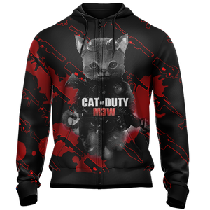Call of Duty x Cats Unisex Zip Up Hoodie