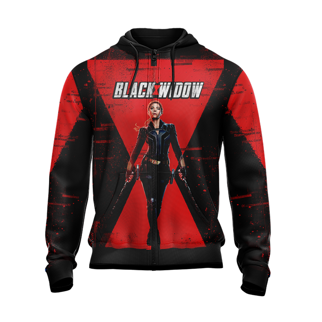 Black Widow 2020 New Unisex Zip Up Hoodie
