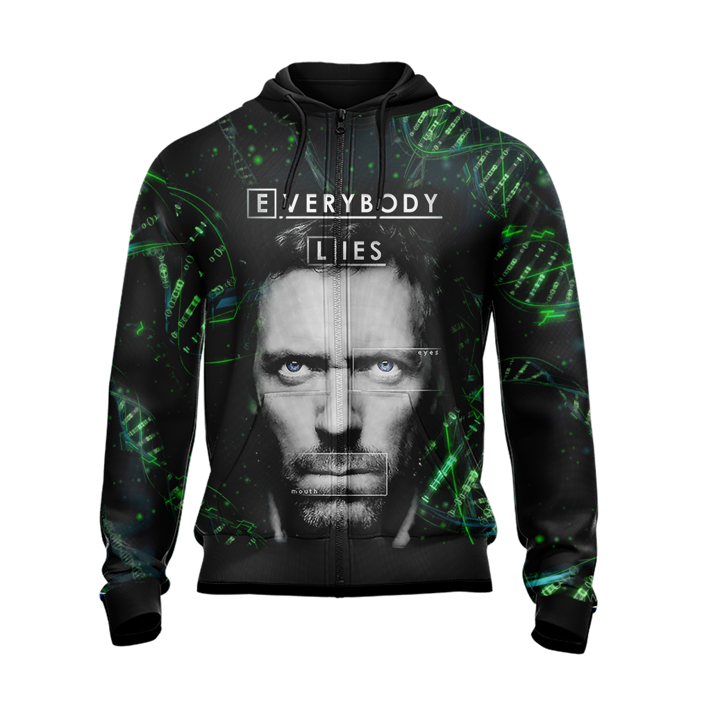 House TV Show New Unisex Zip Up Hoodie