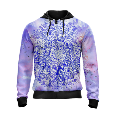 Yoga Just Breath Unisex Zip Up Hoodie