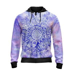 Yoga Just Breath Unisex Zip Up Hoodie