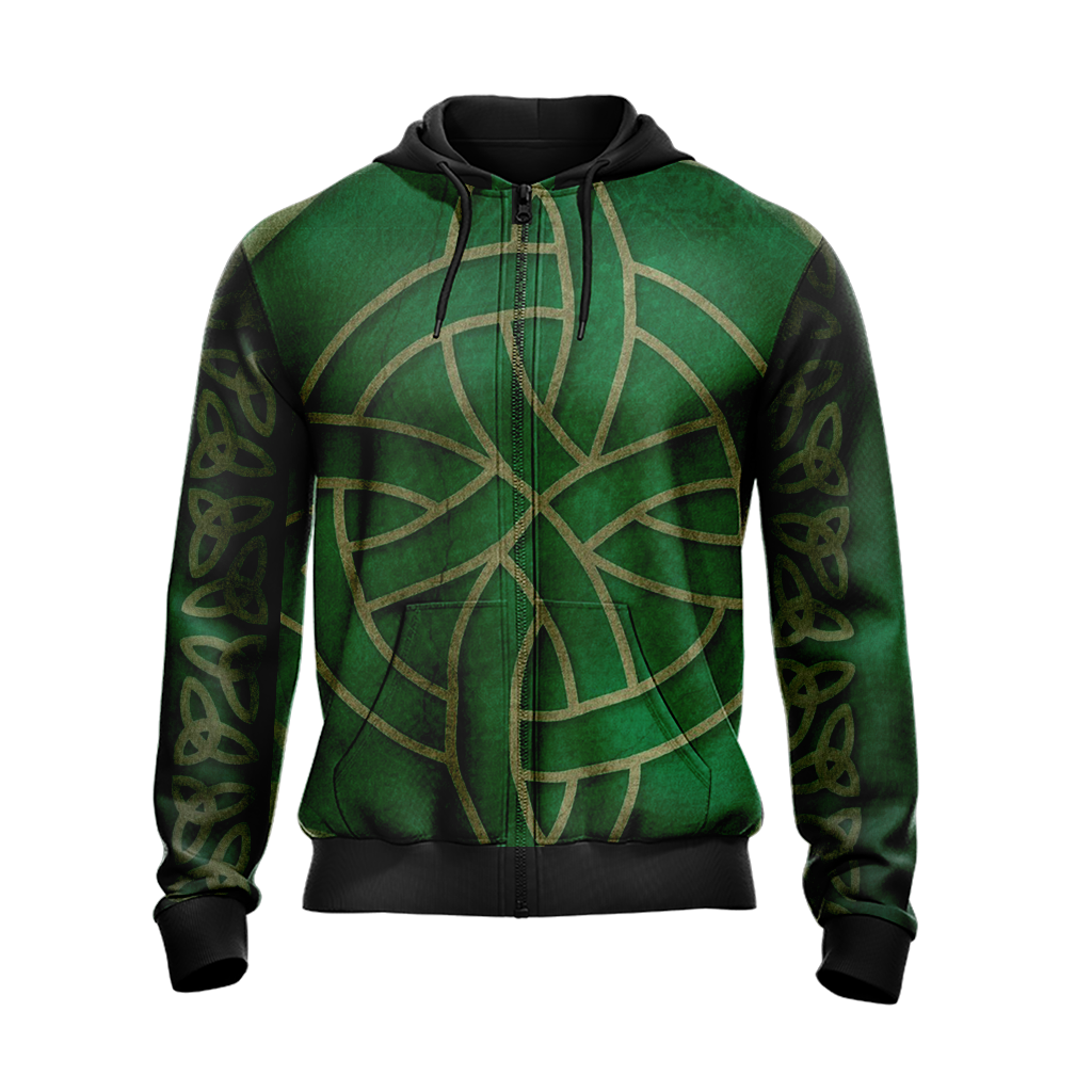 Irish Saint Patricks Day Unisex Zip Up Hoodie