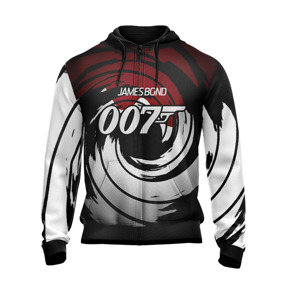 James Bond 007 Unisex Zip Up Hoodie