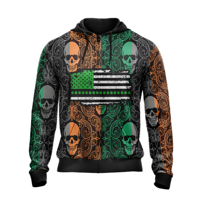 Sons Of Ireland American Chapter Happy Saint Patrick's Day Zip Up Hoodie