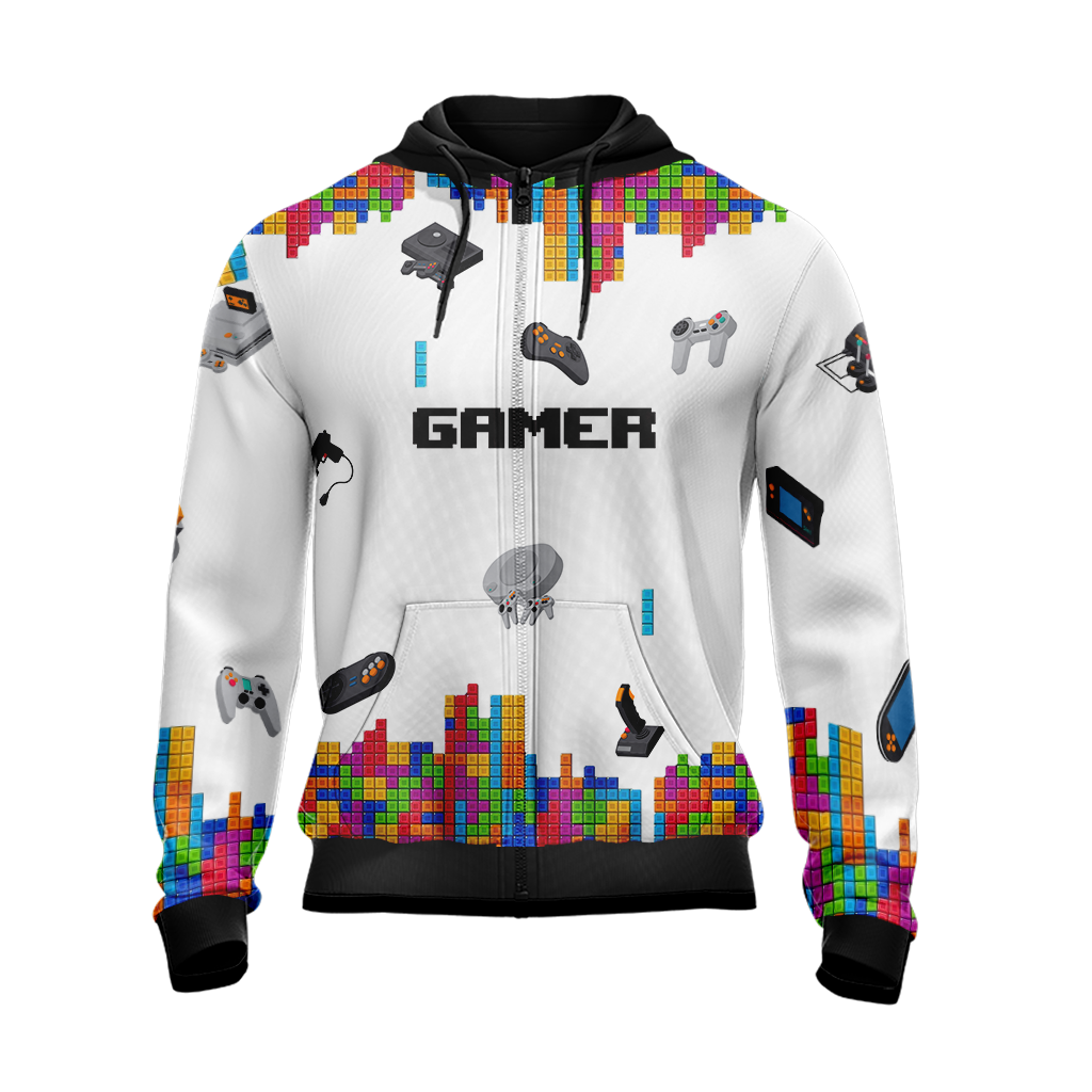 I'm Not Really A Control Freak But Let Me Show You The Right Way To Play That Gamer Unisex Zip Up Hoodie
