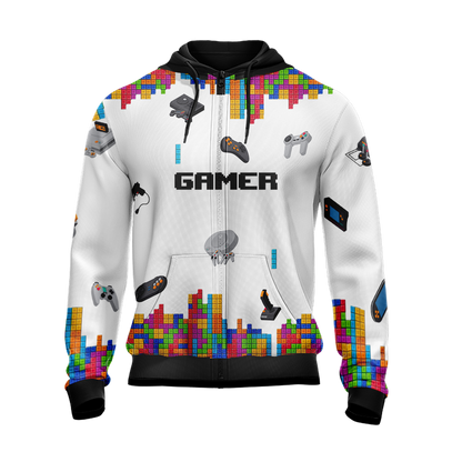 I'm Not Really A Control Freak But Let Me Show You The Right Way To Play That Gamer Unisex Zip Up Hoodie