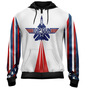 Top Gun Maverick New Unisex Zip Up Hoodie