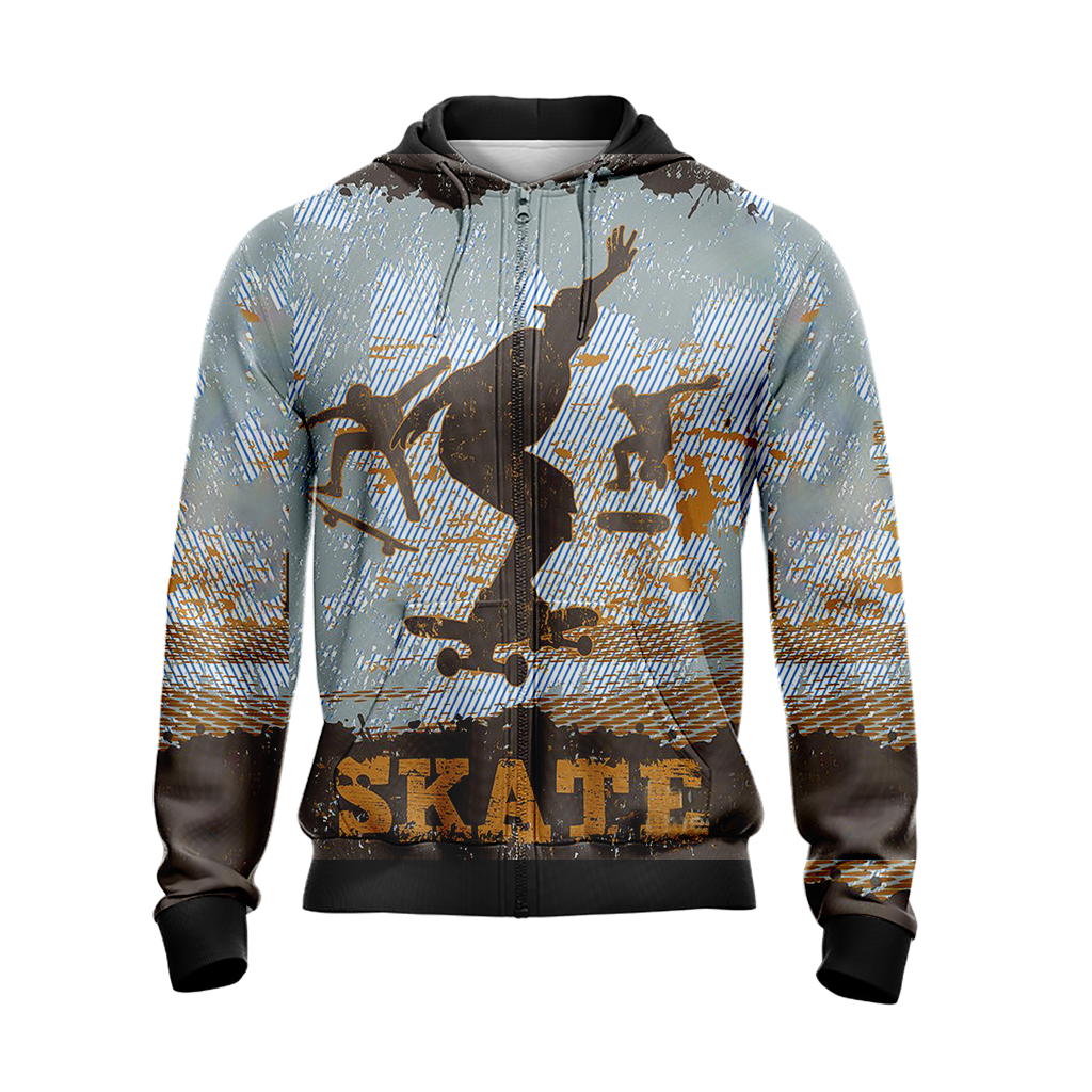 Skateboarding New Style Unisex Zip Up Hoodie
