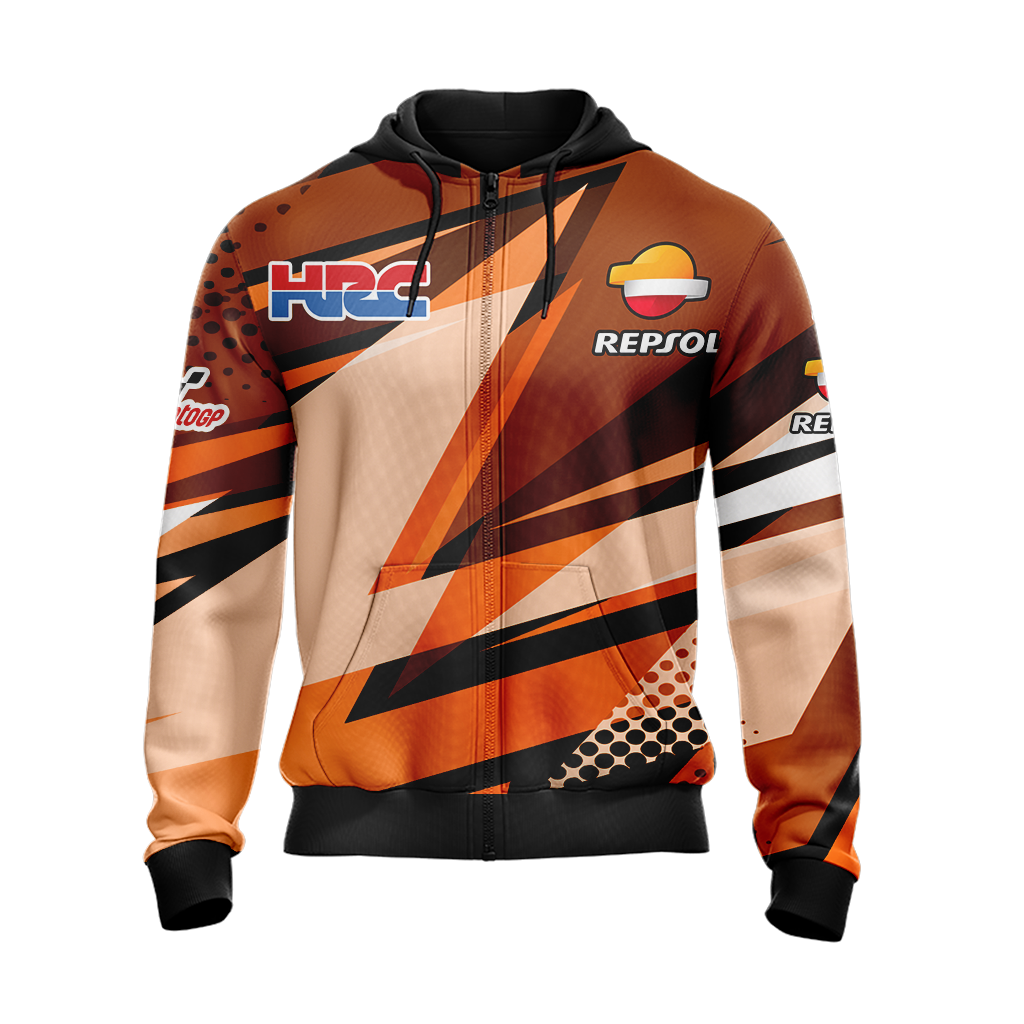 Repsol.HRC (motor GP) Unisex Zip Up Hoodie Jacket