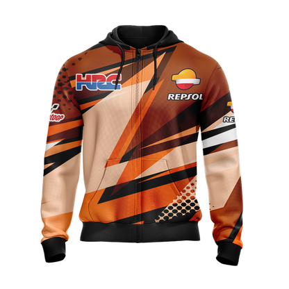 Repsol.HRC (motor GP) Unisex Zip Up Hoodie Jacket