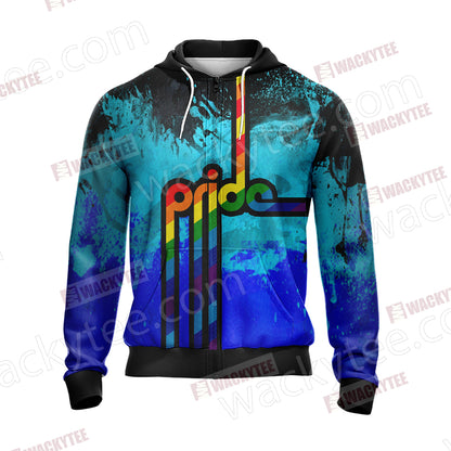 LGBT Pride Unisex Zip Up Hoodie Jacket