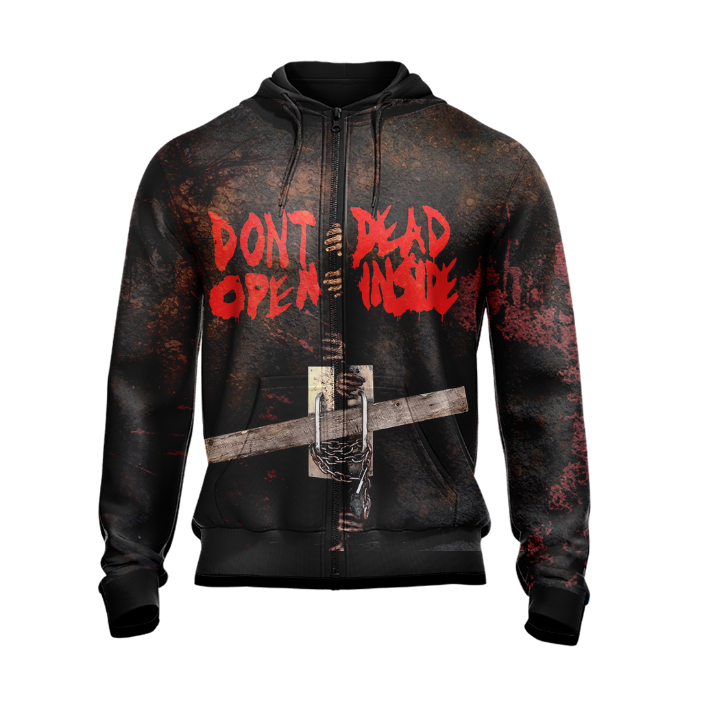 The Walking Dead - Don't Open Dead Inside New 3D Zip Up Hoodie