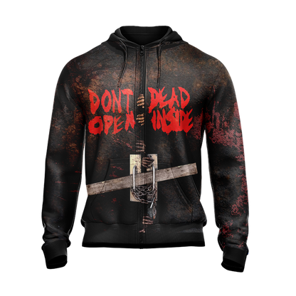 The Walking Dead - Don't Open Dead Inside New 3D Zip Up Hoodie