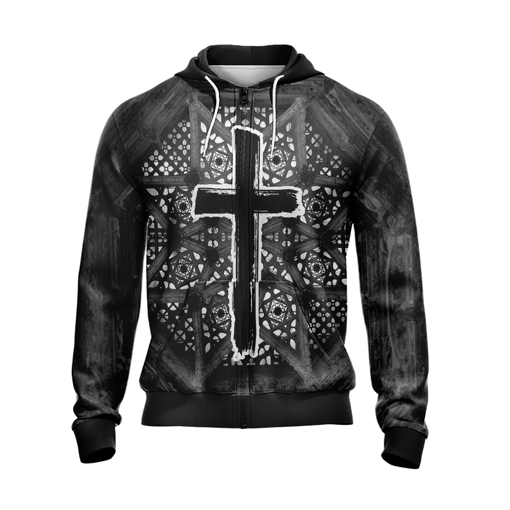 Christian - Fear Not For Jesus The Lion Of Judah Has Triumphed Unisex Zip Up Hoodie