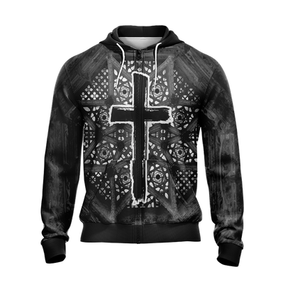 Christian - Fear Not For Jesus The Lion Of Judah Has Triumphed Unisex Zip Up Hoodie