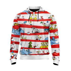 Dr. Seuss  Unisex Zip Up Hoodie