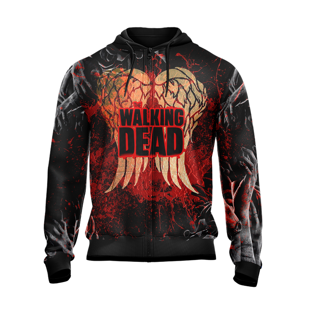 The Walking Dead - Daryl Dixon 3D Zip Up Hoodie