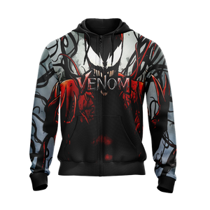 Venom New Version Unisex Zip Up Hoodie