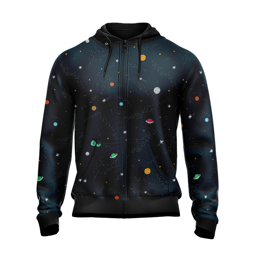 LGBT Rainbow Galaxy Sky Unisex Zip Up Hoodie