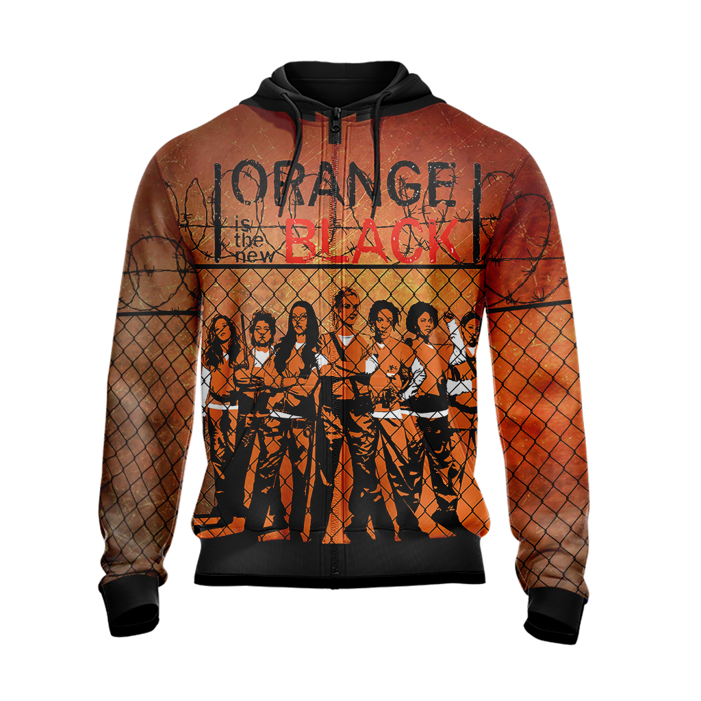 Orange Is the New Black New Style Unisex Zip Up Hoodie