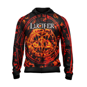 Lucifer New Version 2 Unisex Zip Up Hoodie Jacket
