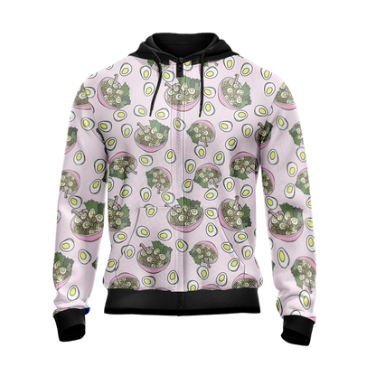 Japanese Kawaii Ramen Unisex Zip Up Hoodie